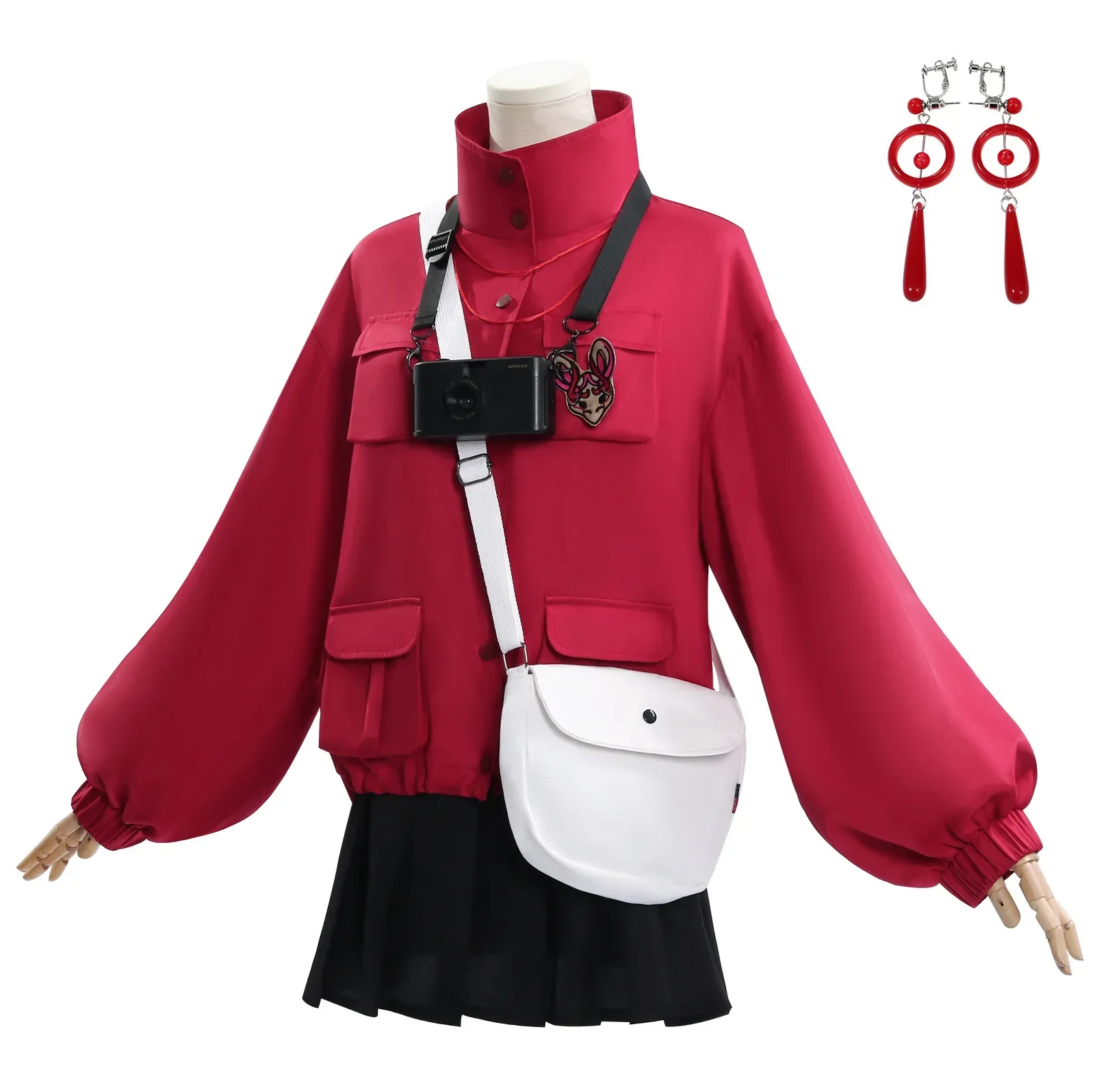 Game Head Seven Tales Косплей Костюм Liyuting Li Yuting Униформа Парик Пальто Брюки Комплект Аниме