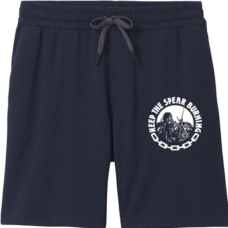 

burning SpearT Shorts screen print short sleeve Shorts cotton Shorts man