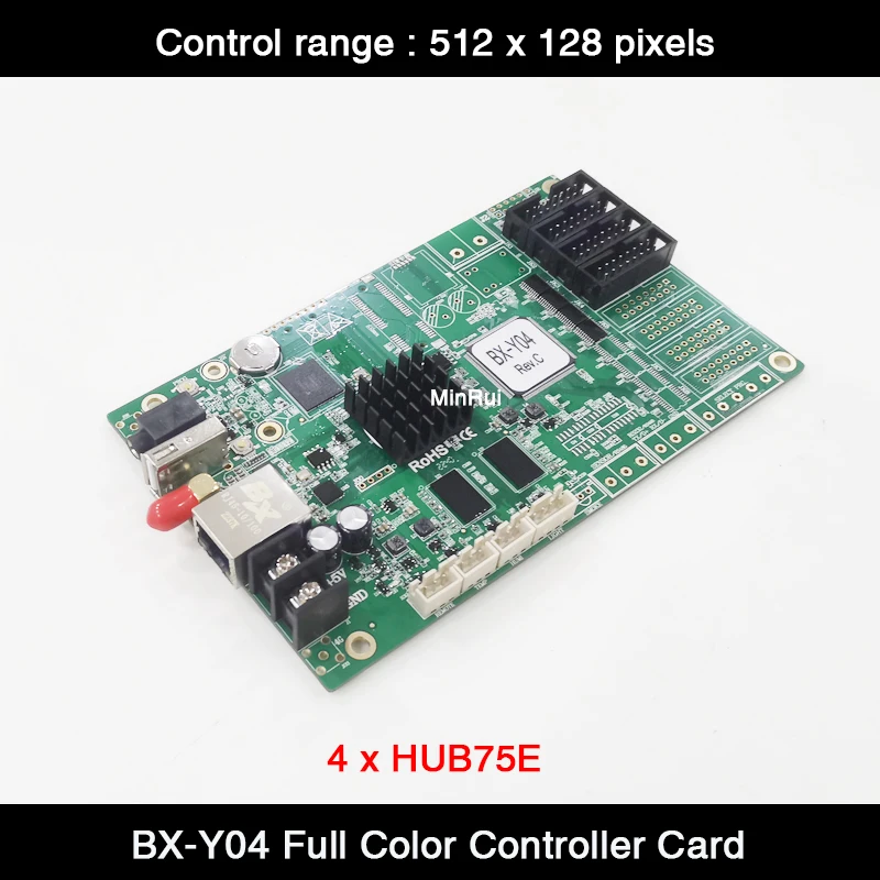 Onbon BX-Y04 Wifi Full Цвет асинхронный Светодиодный Управление карты, 1024*64 Пиксели сети и USB удаленного кластера видео светодиодный Управление л