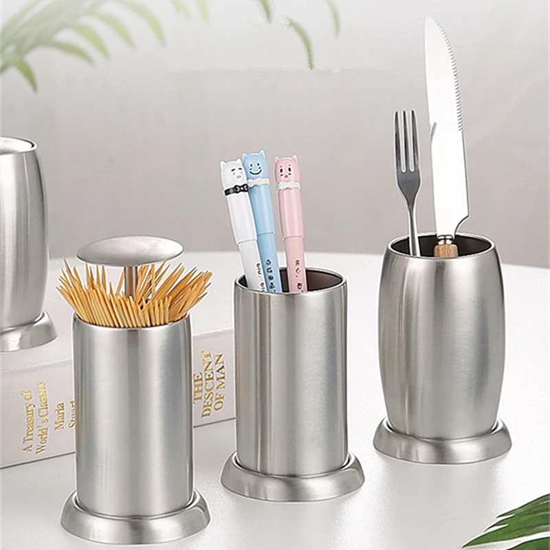 

Держатель зубочисток из нержавеющей стали с нажимным напылением, креативный утолщенный многофункциональный бытовой инструмент для хранения
