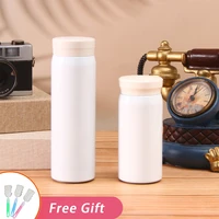 portable coffee mug simple mini thermos cute water bottle for girl in car vacuum flasks kawaii kid tumbler travel insulation cup