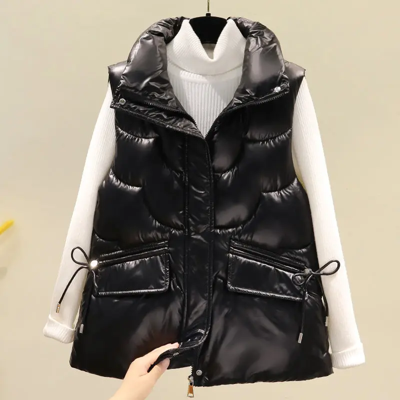 

Жилет женский, новинка осень-зима 2022, Женская куртка без рукавов с воротником-стойкой, дикое пальто, короткая женская верхняя одежда