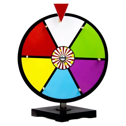 

12" Color Dry Erase Tabletop Prize Wheel for Trade Shows