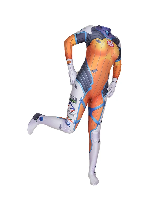 D.Va OW Blueberry Skin Costume D.Va OW Blueberry Skin Bodysuit D.Va OW Blueberry Skin Zentai suit free delivery