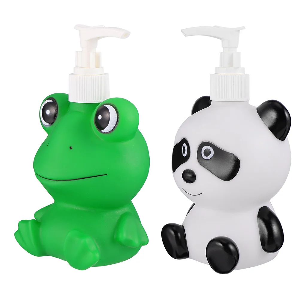 

2Pcs Multi-function Travel Bottles Decorative Lotion Dispensers Adorable Shampoo Bottles