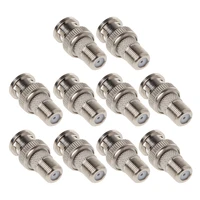 10pcsset bnc male plug to f female jack coax connector adapter for cctv camera drop shipping