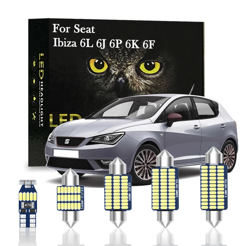 

Canbus Interior LED For Seat Ibiza 6L 6J 6P 6K 6F 6K2 MK2 MK3 MK4 MK5 FR 2000 2004 2005 2011 2018 2019 2021 Accessories