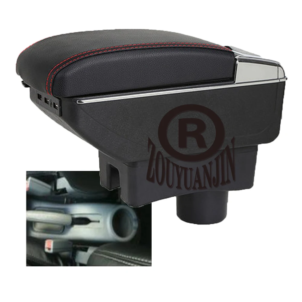 

For Hyundai Accent Tagaz Armrest Box Arm Rest Central Store Content Storage Center Console with Cup Holder Ashtray USB