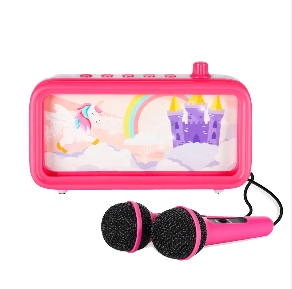 

Gifts Toy Mini Storaged Karaoke BT Karaoke Singing Machine Speaker With Mics Family Karaoke For Fun Christmas Birthday Gifts