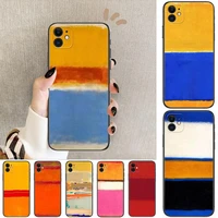 mark rothko phone cases for iphone 13 pro max case 12 11 pro max 8 plus 7plus 6s xr x xs 6 mini se mobile cell