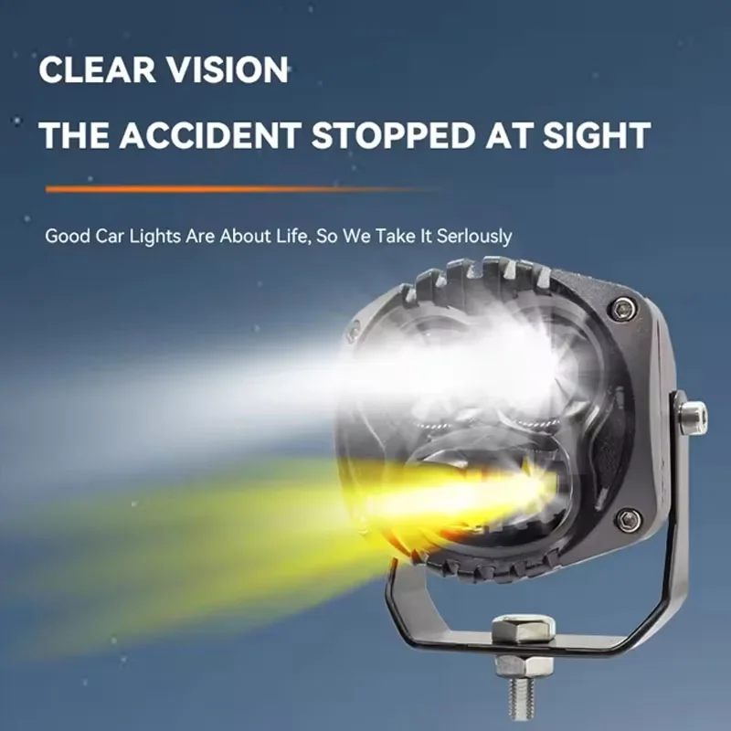 2 пары 3-дюймовые светодиодные фары 12 В 24