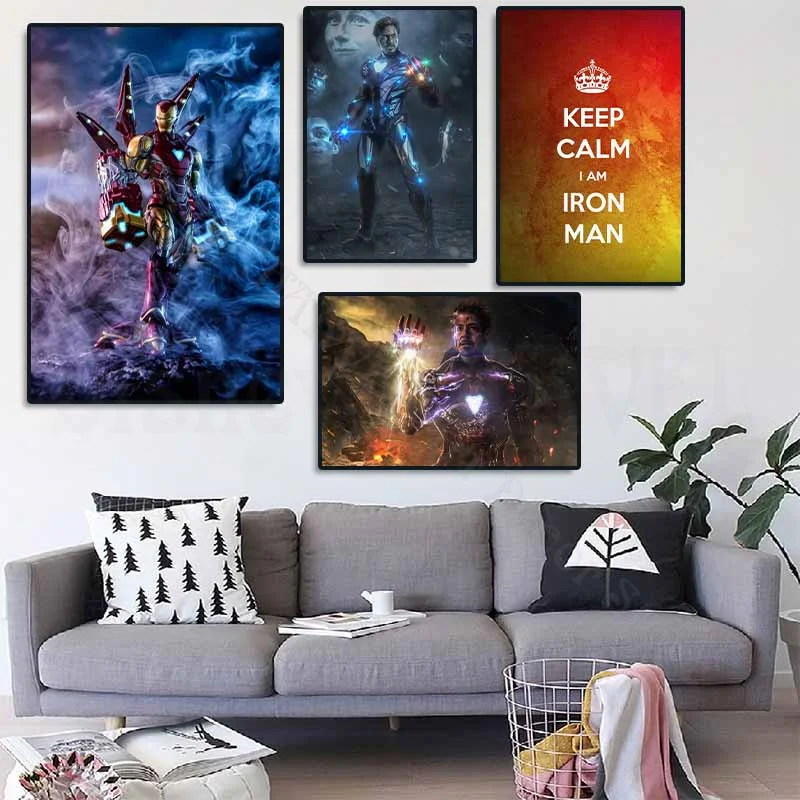 

Marvel Canvas Poster Superheroes Painting Captain America Iron Man Thor Hulk Posters and Prints Print On Demand Home Decor