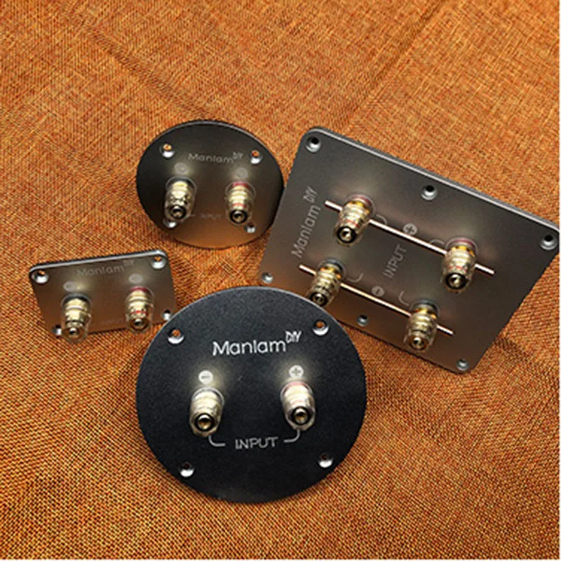 

1 PC Aluminum Alloy Pure Copper Terminal Cup Banana Jack Socket Binding Post Speaker Box Banana Plug Connector Box Red + Black