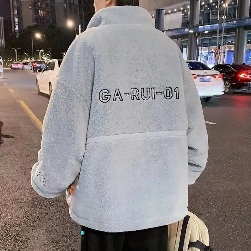 Модное мужское пальто на молнии из овечьей шерсти съемная Волшебная Мужская