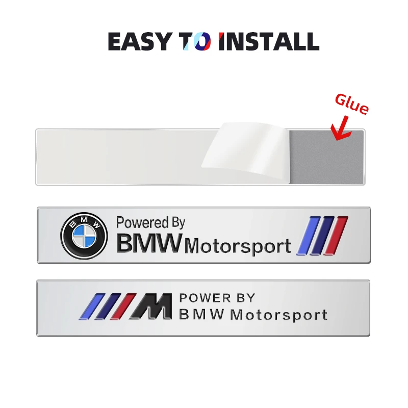 2 шт. 3D металлический логотип эмблема значок на крыло автомобиля наклейка для BMW M