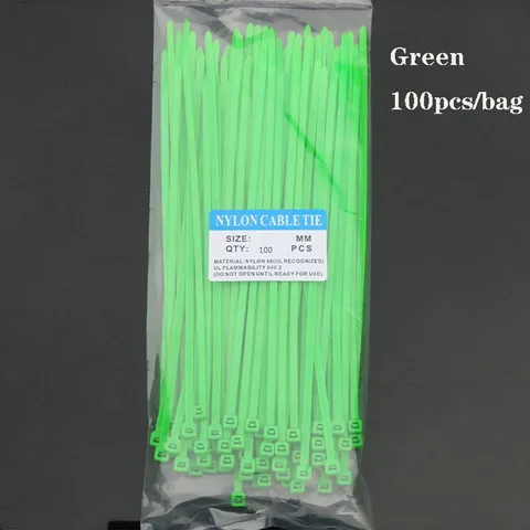 3*150 мм цветные кабельные стяжки 100 шт. пластиковые кабельные стяжки на молнии самоблокирующиеся кабельные крепления электрический ПВХ нейлоновый кабельный органайзер