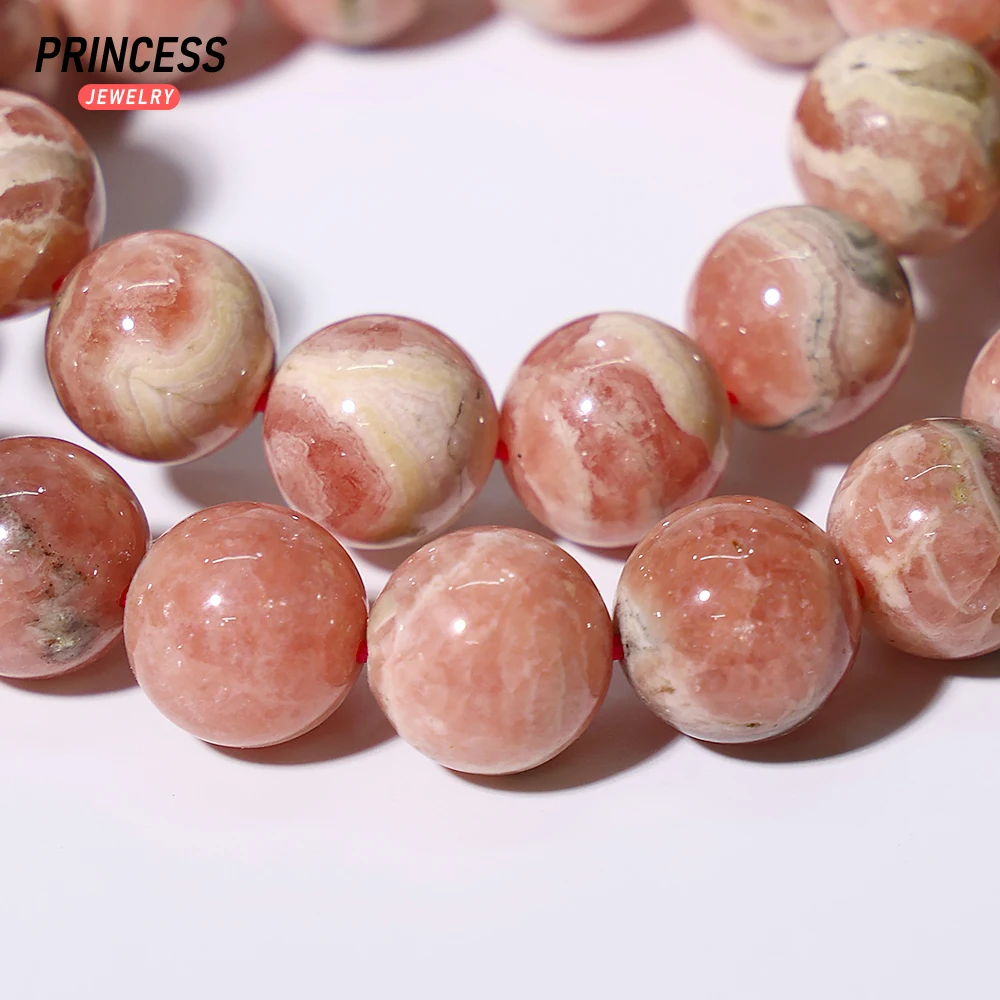 Браслет из натурального аргентинского родохрозита 10-12 мм - ювелирные изделия