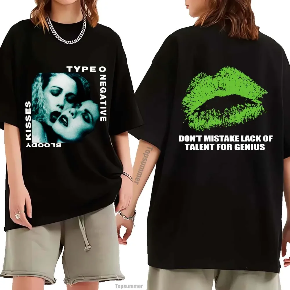 Футболка Type O Negative Bloody Kisses мужские хлопковые футболки с металлическим роком