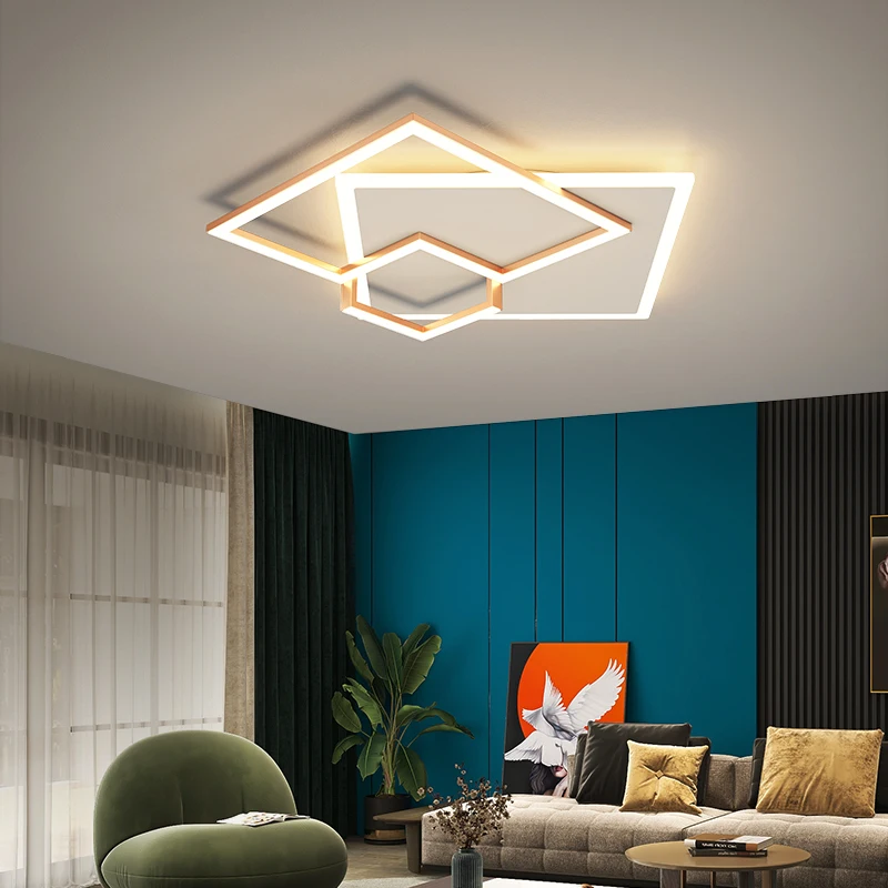 

Creative Led Ceiling Chandelier For Bedroom Living room Kitchen Square Modern Chandelier Home Lustre Decor Lighting Luminaries