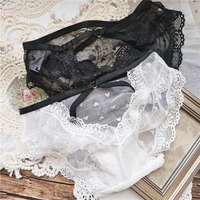 sexy lace panties womens underwear panty fashion hollow out comfort briefs european lace up underpants female lingerie