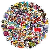 50pcs street graffiti series stickers funny classic toy trave guitar waterproof pvc decals luggage helmet notebook guitar