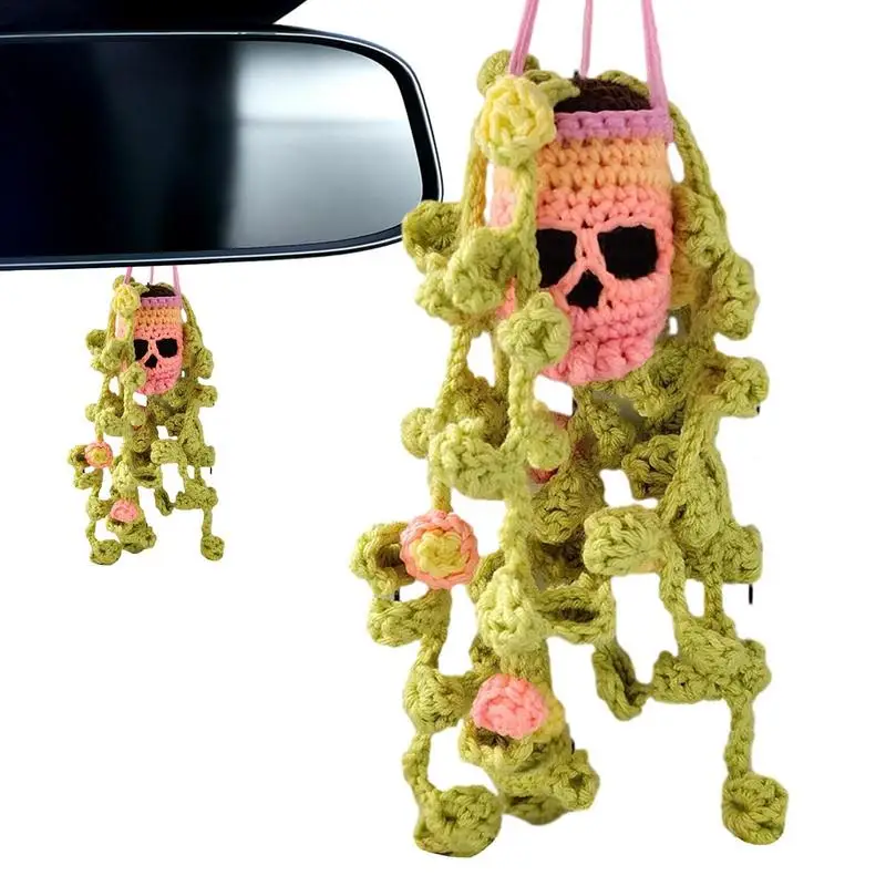 

Halloween Crochet Halloween Crochet Succulents Car Pendant Halloween Spooky Ornament Succulents Car Pendant Goth Auto Parts