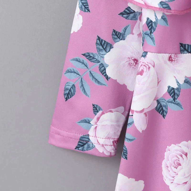 Платья для девочек с цветочным рисунком демисезонные детские платья детская