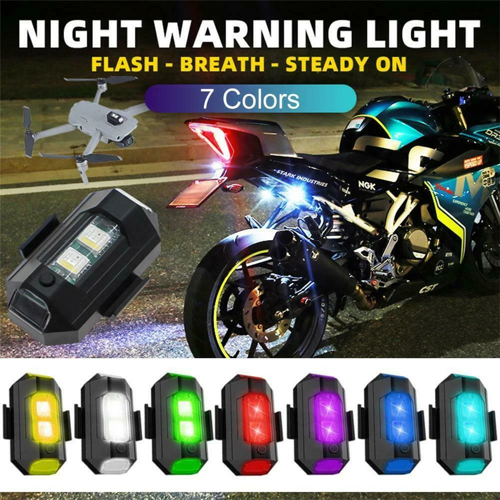 

Bicycle Flashing Taillight Motorcycle Strobe Aircraft Lights Warning Lights Drone Cruise LED Flash Anti-collision USB Charging