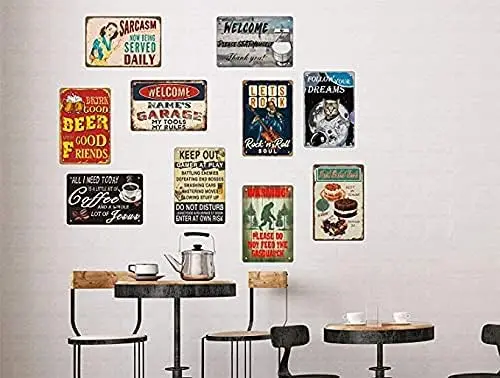 Забавный металлический жестяной ретро-постер HCHANA для хот-догов