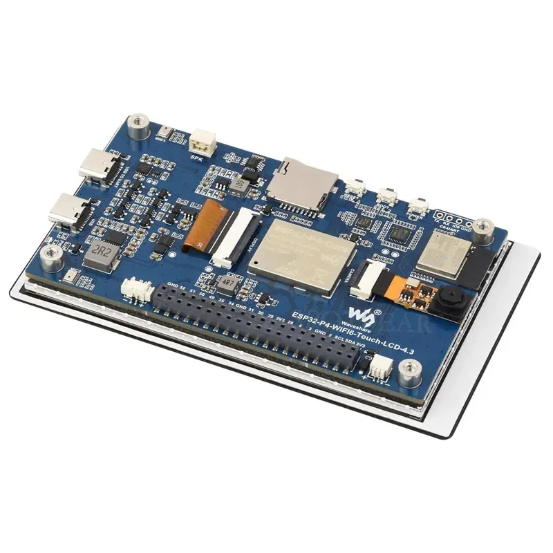 Фото Плата разработки ESP32-P4-WIFI6 с дисплеем 4.3 дюйма, LCD 480×800, Wi-Fi 6, BLE 5, аудиокодеком, камерой OV5647, поддержкой сенсорного экрана 4.3 дюйма №4