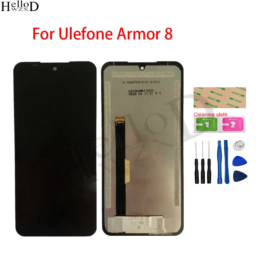

6.1 inch Tested LCD Display Full Screen For Ulefone Armor 8 LCD Display Touch Screen Digitizer Complete Assembly