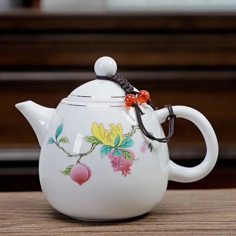 

Керамический Чайник Кунг-фу маленький объем чайник сине-белый чайник