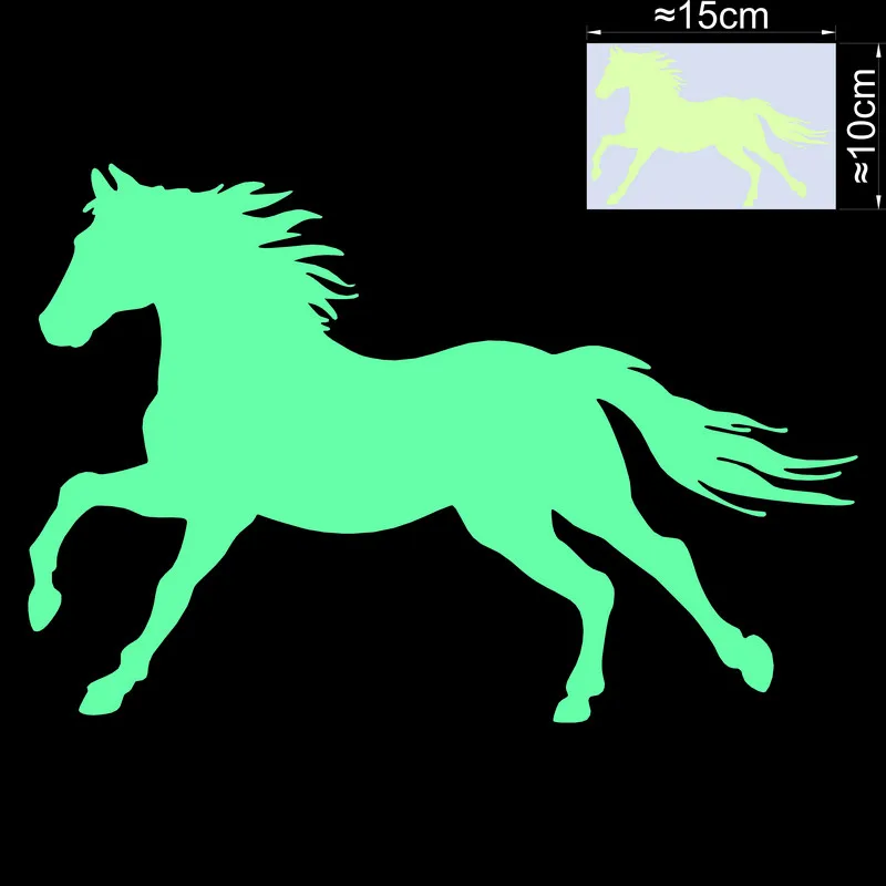 

Светоотражающая наклейка для стены лошадка