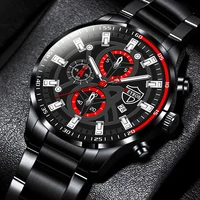 reloj hombre 2022 brand luxury fashion mens sports stainless steel watch calendar quartz wristwatch men business leather watches