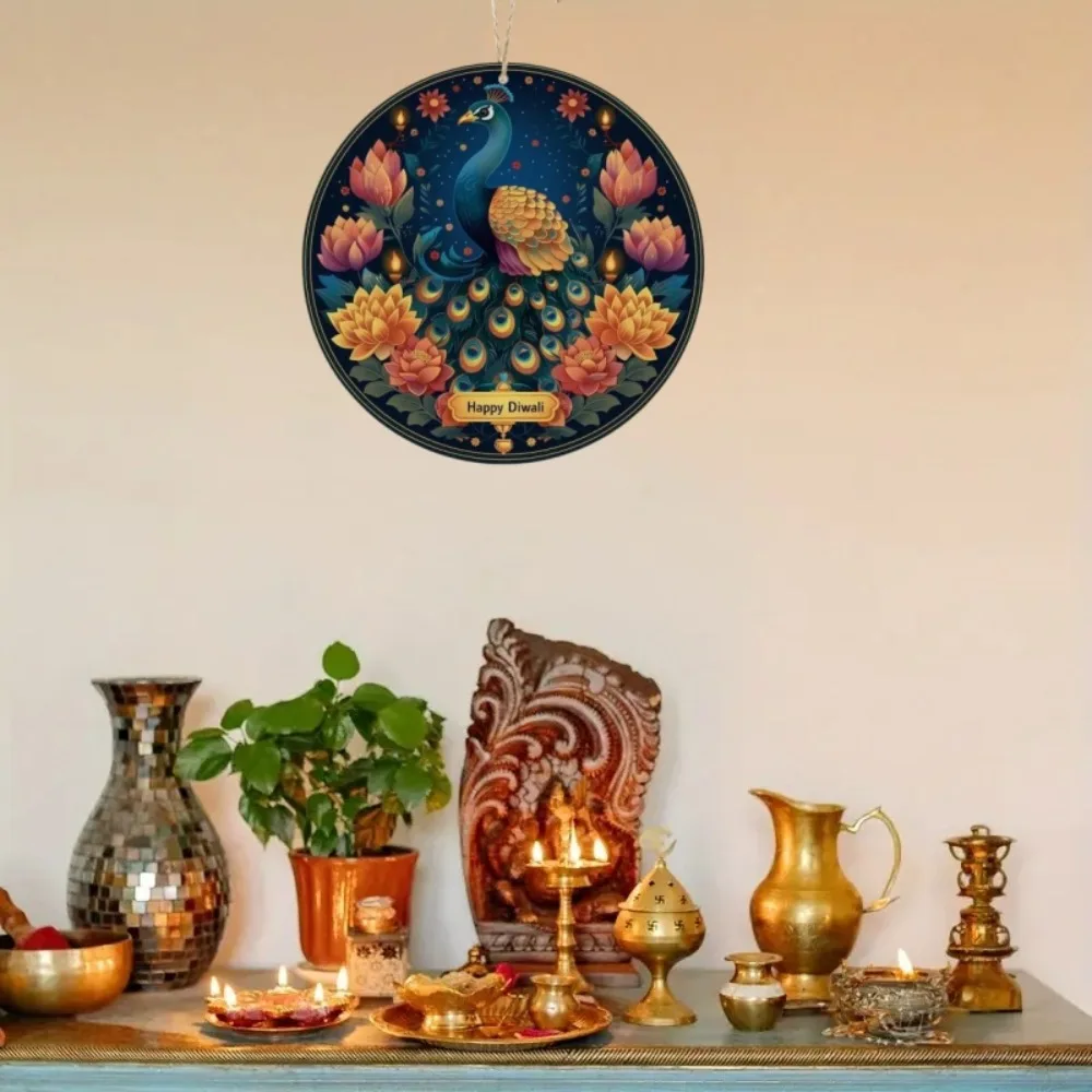 Круглые деревянные вывески в современном стиле для праздничных украшений: День