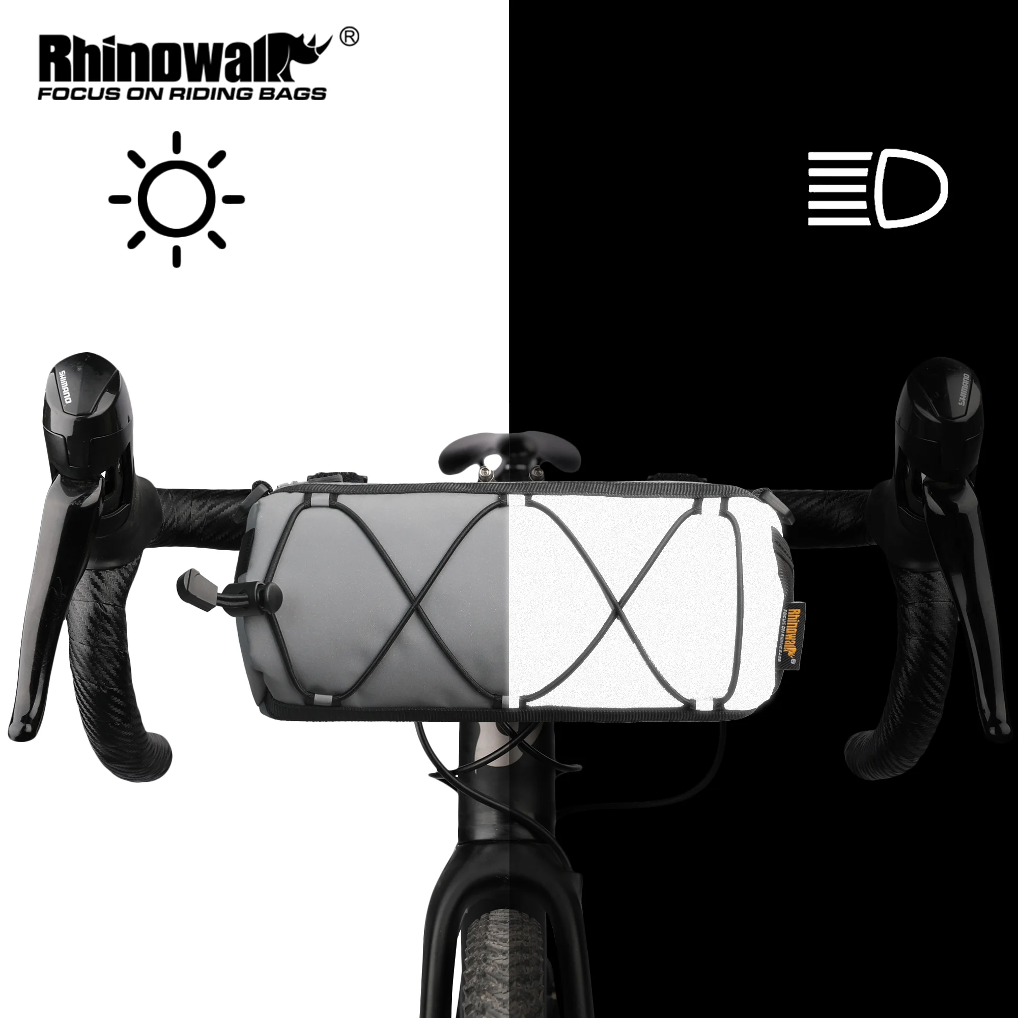 Rhinowalk 2.4L Bike Bag Portable Handlebar High Visibility R