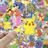 100 sheetspack pet elf stickers graffiti pikachu and other notebook ipad journal decoration stickers waterproof