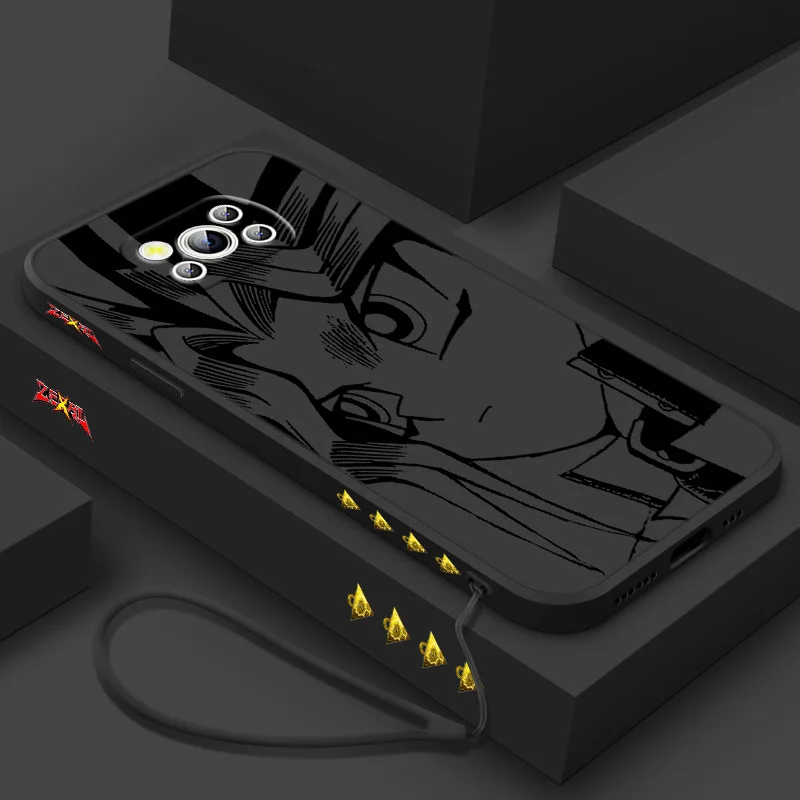 D-uel M-onsters Anime для POCO X6 X5 X4 X3 NFC F6 F5 F4 F3 M6 M5 M4 M3 C65 C40 C55 Pro GT Чехол телефона с жидкой левой