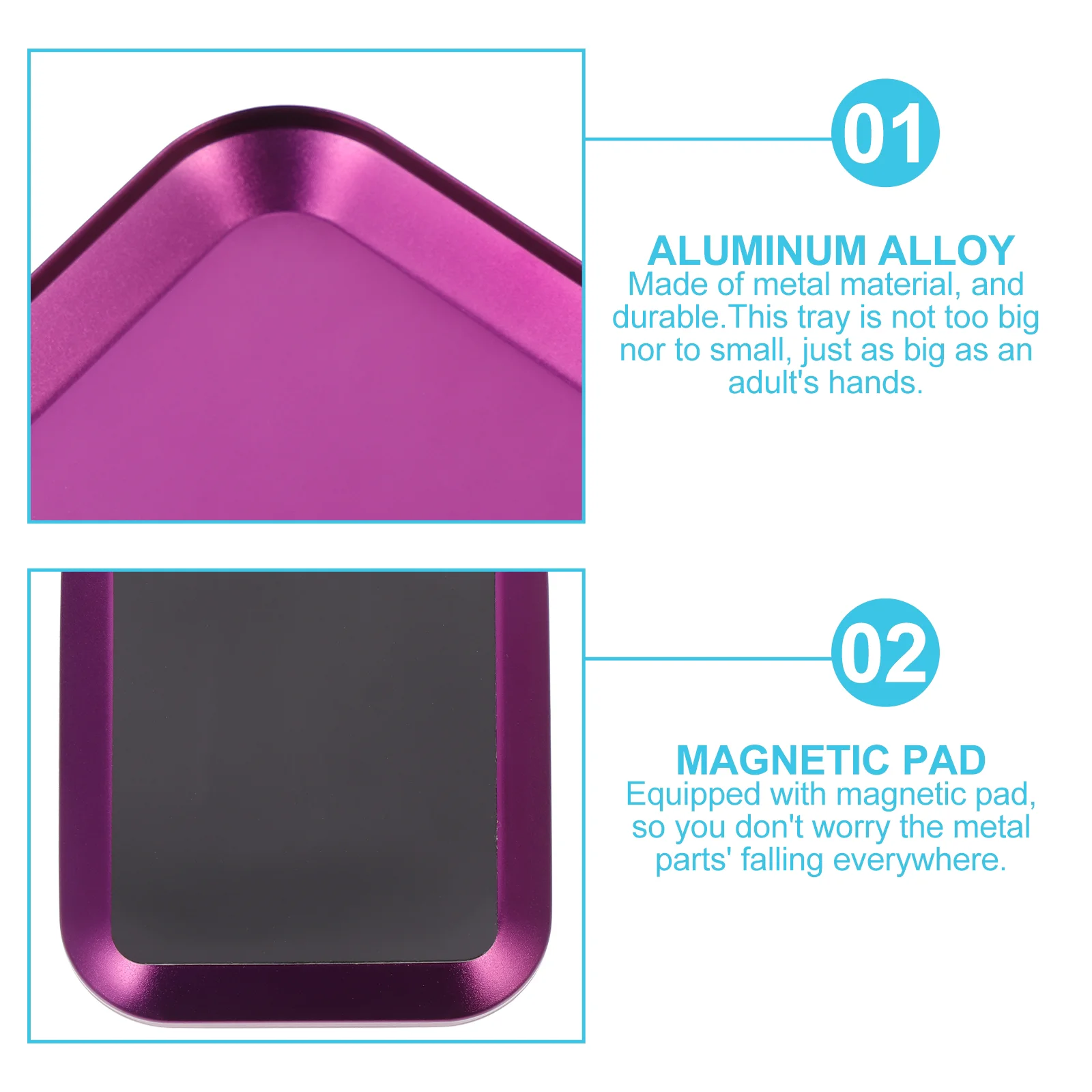 Квадратный инструмент магнитный лоток инструменты органайзер для винтов