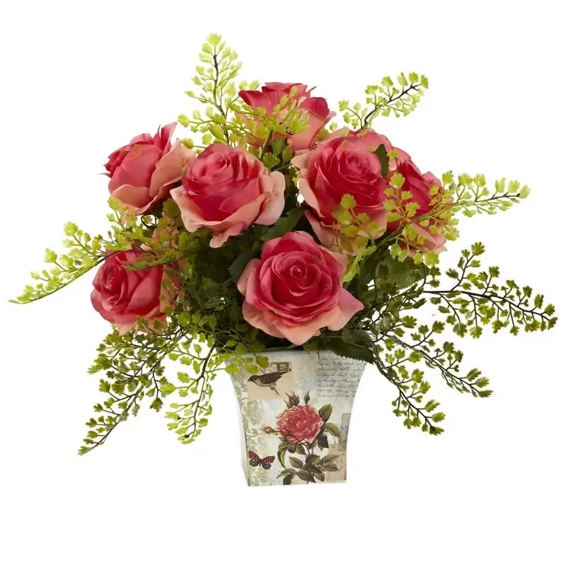 

& Maiden Hair Artificial Flower with Floral Planter,