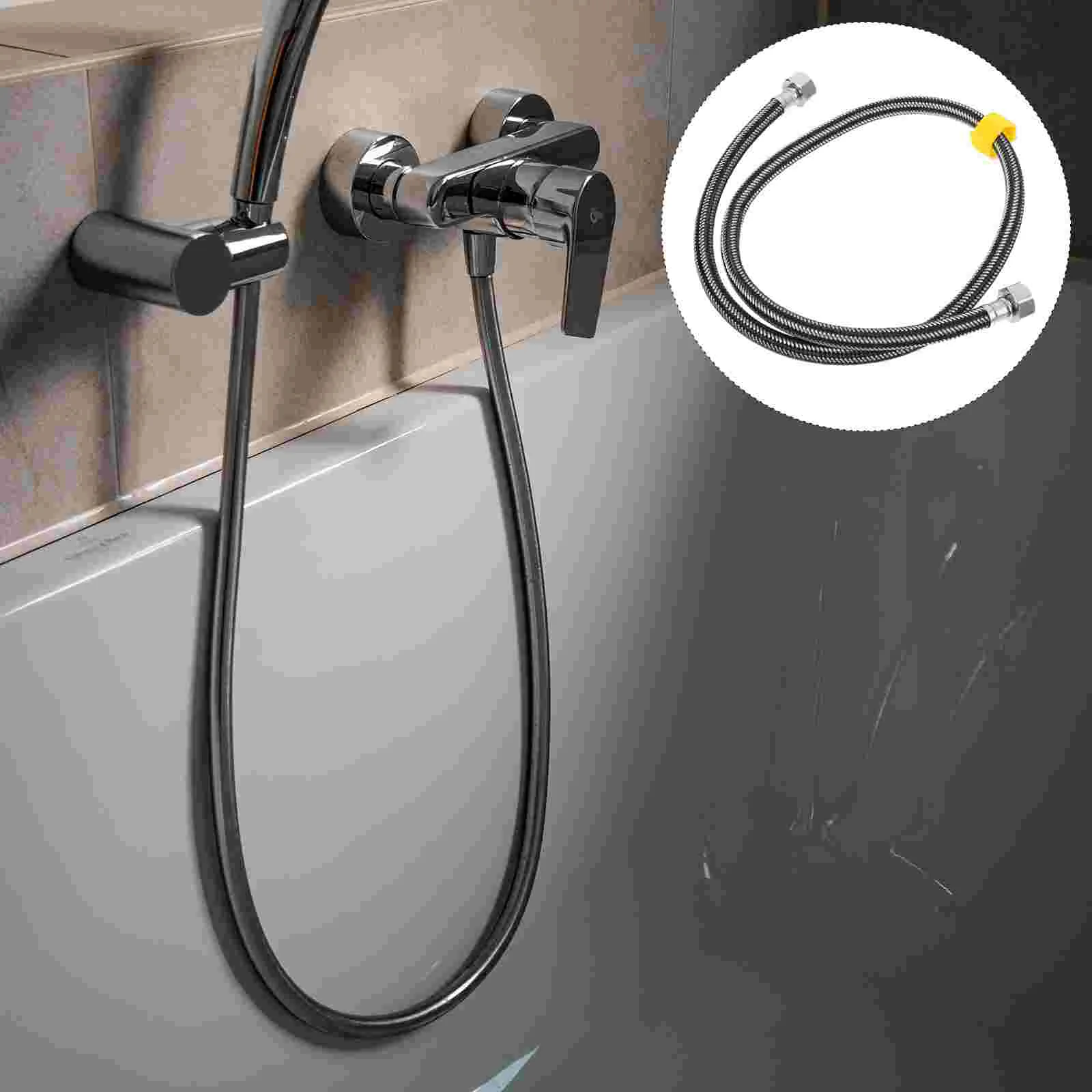

2pcs Stainless Steel Sink Hose Braided Hose Cold Hot Water Supply Pipe