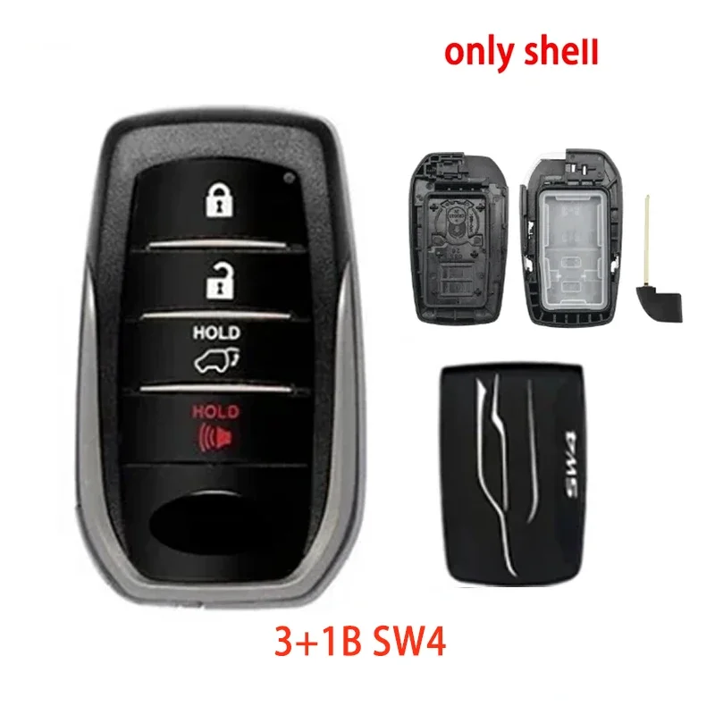 

Корпус Ключа BB для Toyota Camry Cruiser RAV4, умный Корпус ключа для автомобиля с дистанционным управлением, 0020 плата KD VDI J518