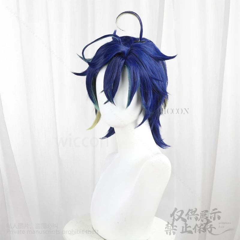 Парик для косплея Kinich из аниме Game Genshin термостойкие синтетические волосы с