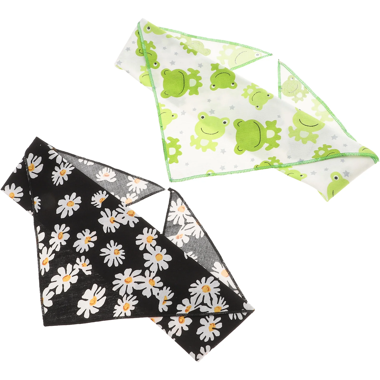 2 шт. креативный нагрудник для собак с принтом стильный треугольный шарф со