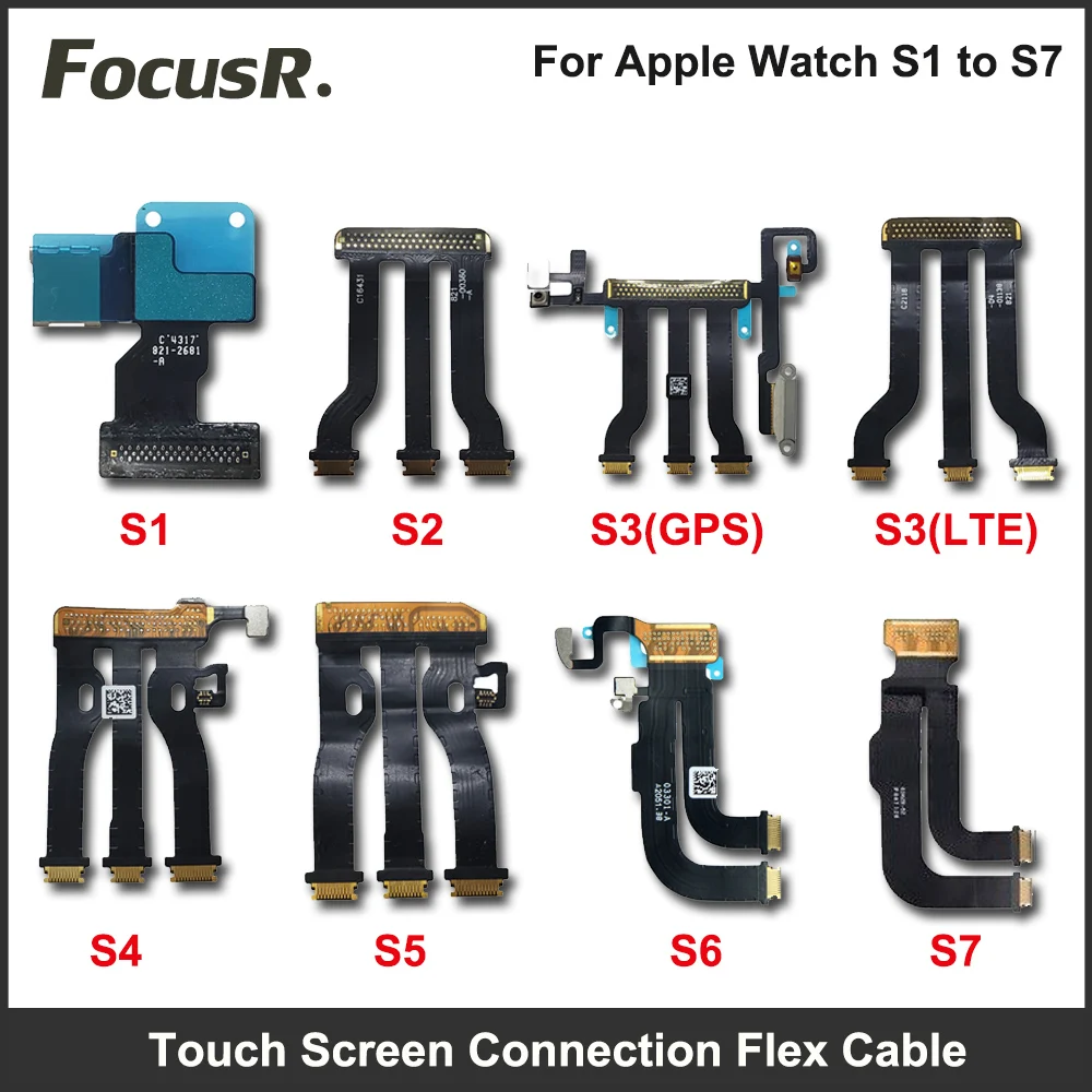 

Для Apple Watch Series 1 2 3 4 5 6 7 SE 40 мм 44 мм ЖК-дисплей сенсорный экран материнская плата разъем гибкий кабель лента