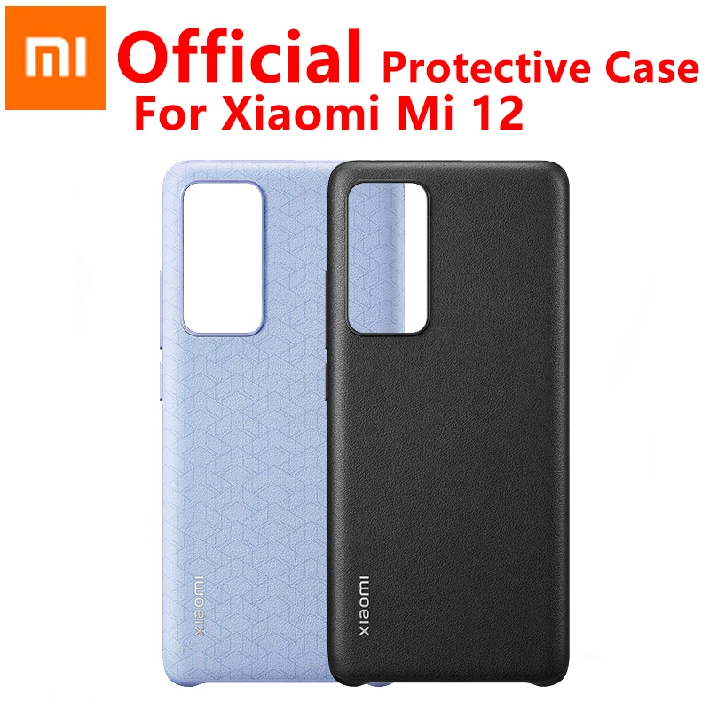 

Original Xiaomi mi 12 Case leather imitation protective shell Hard Cover Delicate touch For Xiaomi Mi 12