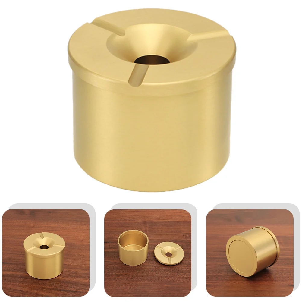 

Smoking Ashtray Brass Ash Container Office Cigarette Ash Holder Table Ashtray