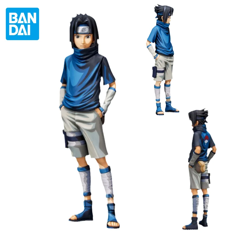 

BANDAI Genuine NARUTO Anime Figure Uchiha Sasuke 24cm Action Figure Toys For Boys gift Collectible Model Ornaments