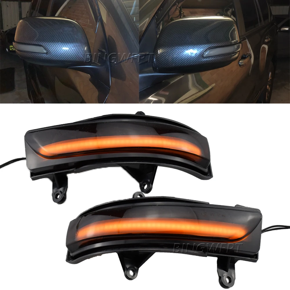 

2x LED Dynamic Steering Signal Led Rear View Mirror Indicating Flash For Toyota Land Cruiser FJ200 LC200 / Prado FJ150 2010-2021