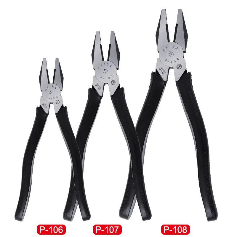 Combination Pliers Wire Cutter Electrician Cable Cutting Vise High Carbon Steel Flat Nose Nippers Side Cutting Plier